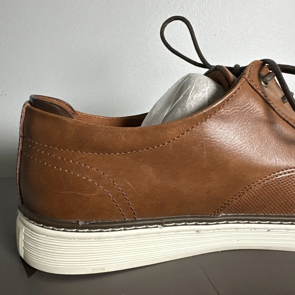 Crown Vintage Mens Shoes Dress Casual Shoes Brown US 11 Cr-Thoren Cognac